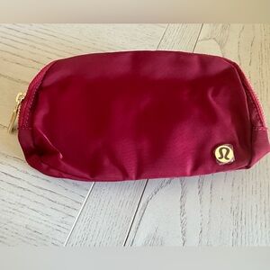 Lululemon Athletica Burgundy Cosmetic Bag